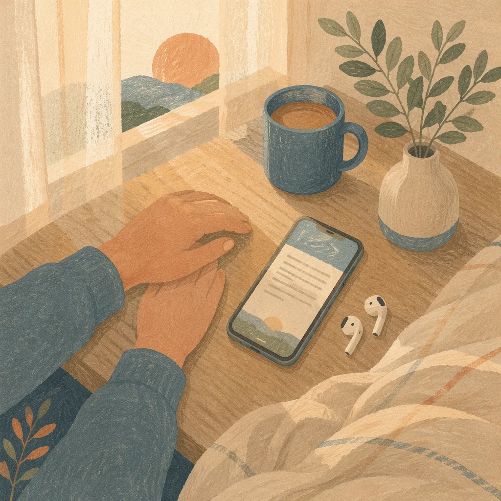 Peaceful Morning Bible App Devotion Scene