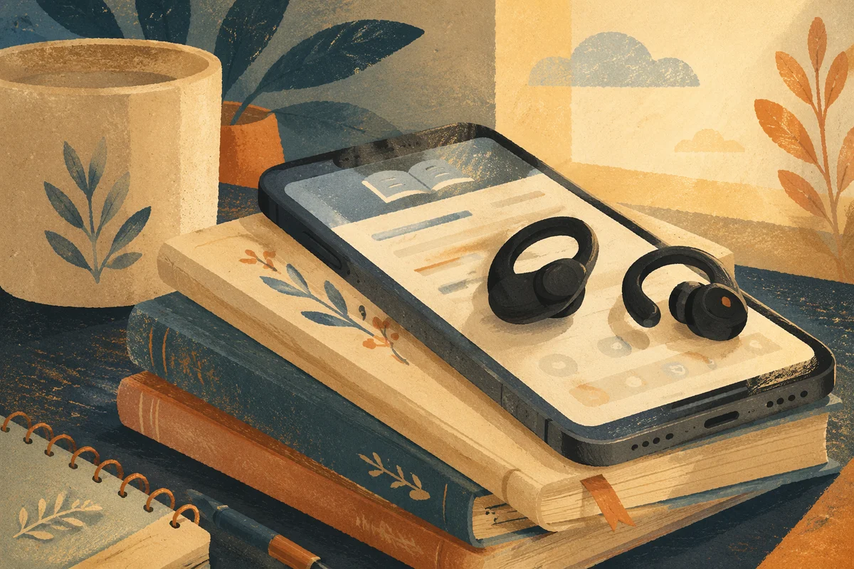 Morning Bible App With Earbuds