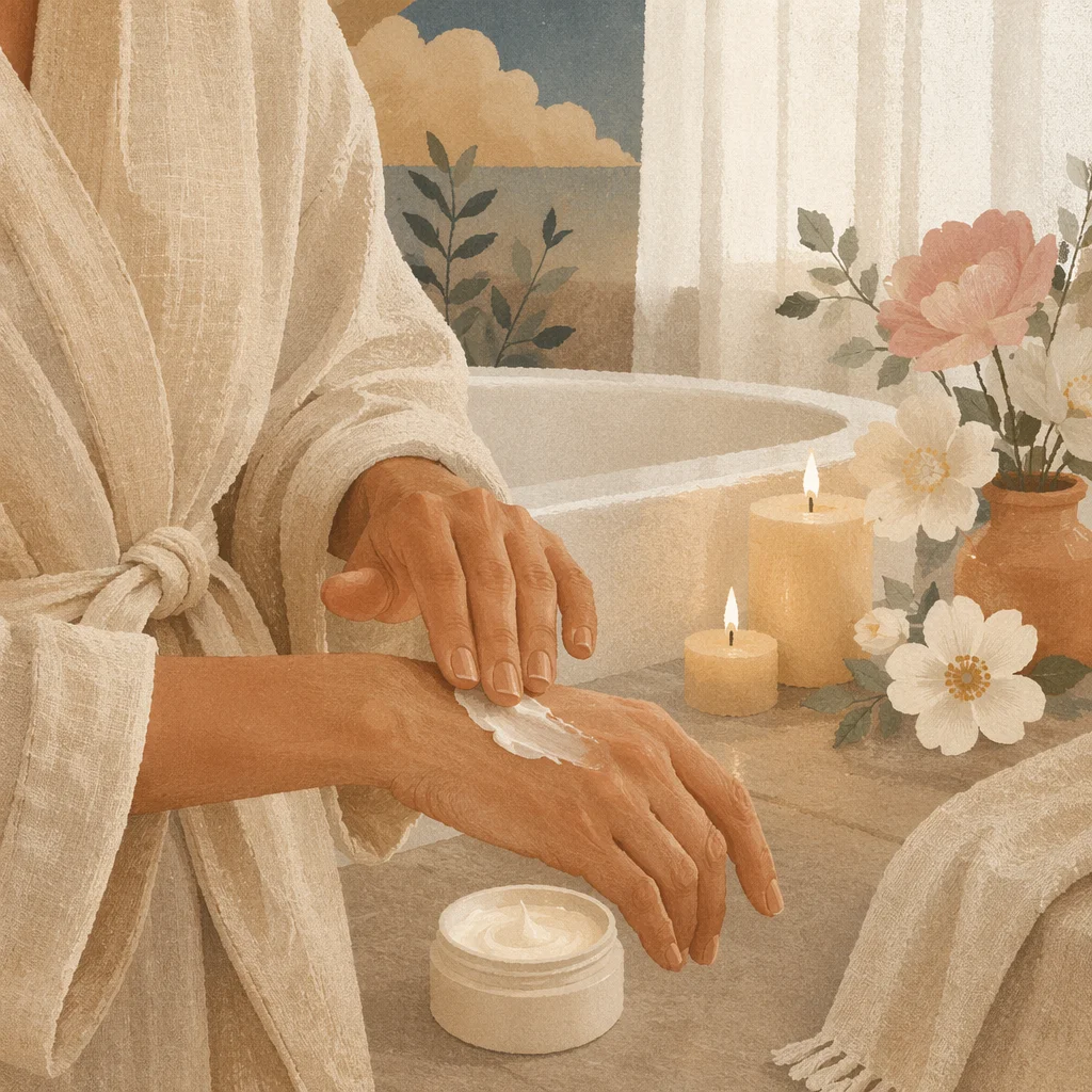 Calm Self Care Bath With Candles