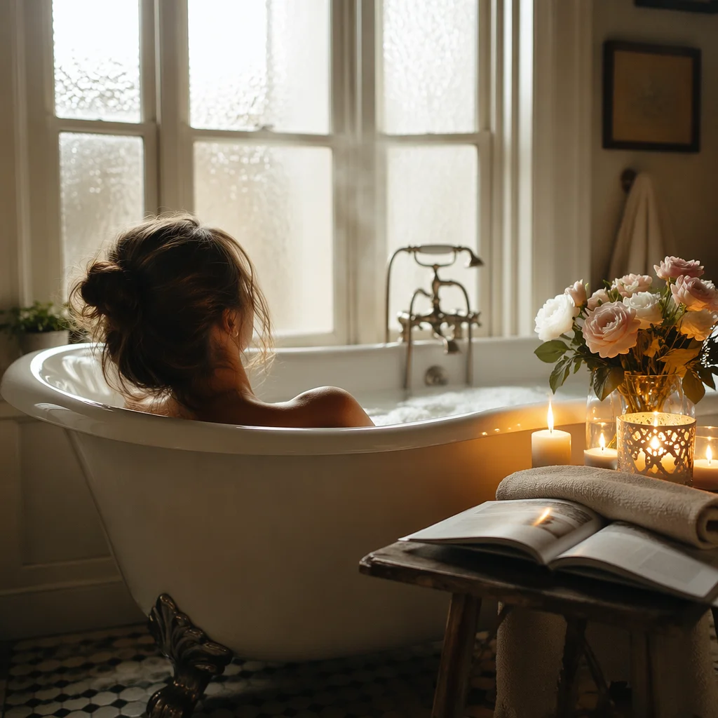 Serene Self Care Bath with Candles