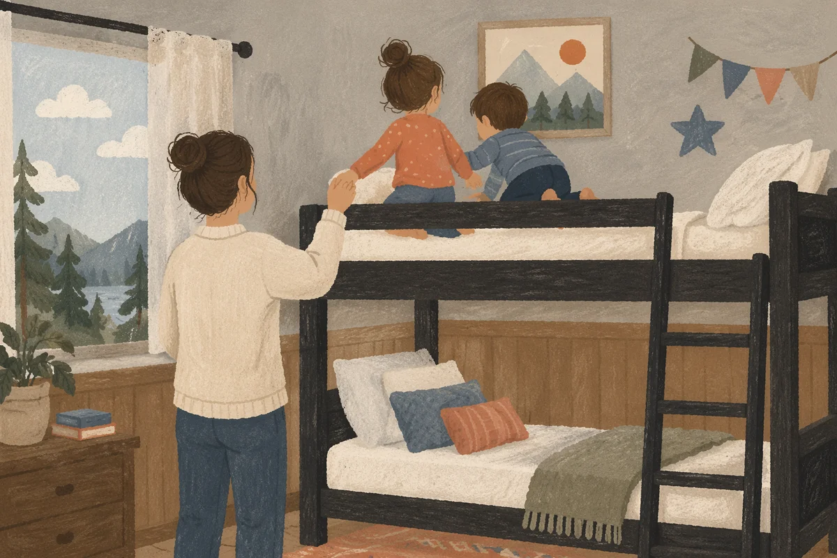 Summer Camp Cabin Bunk Bed Playtime
