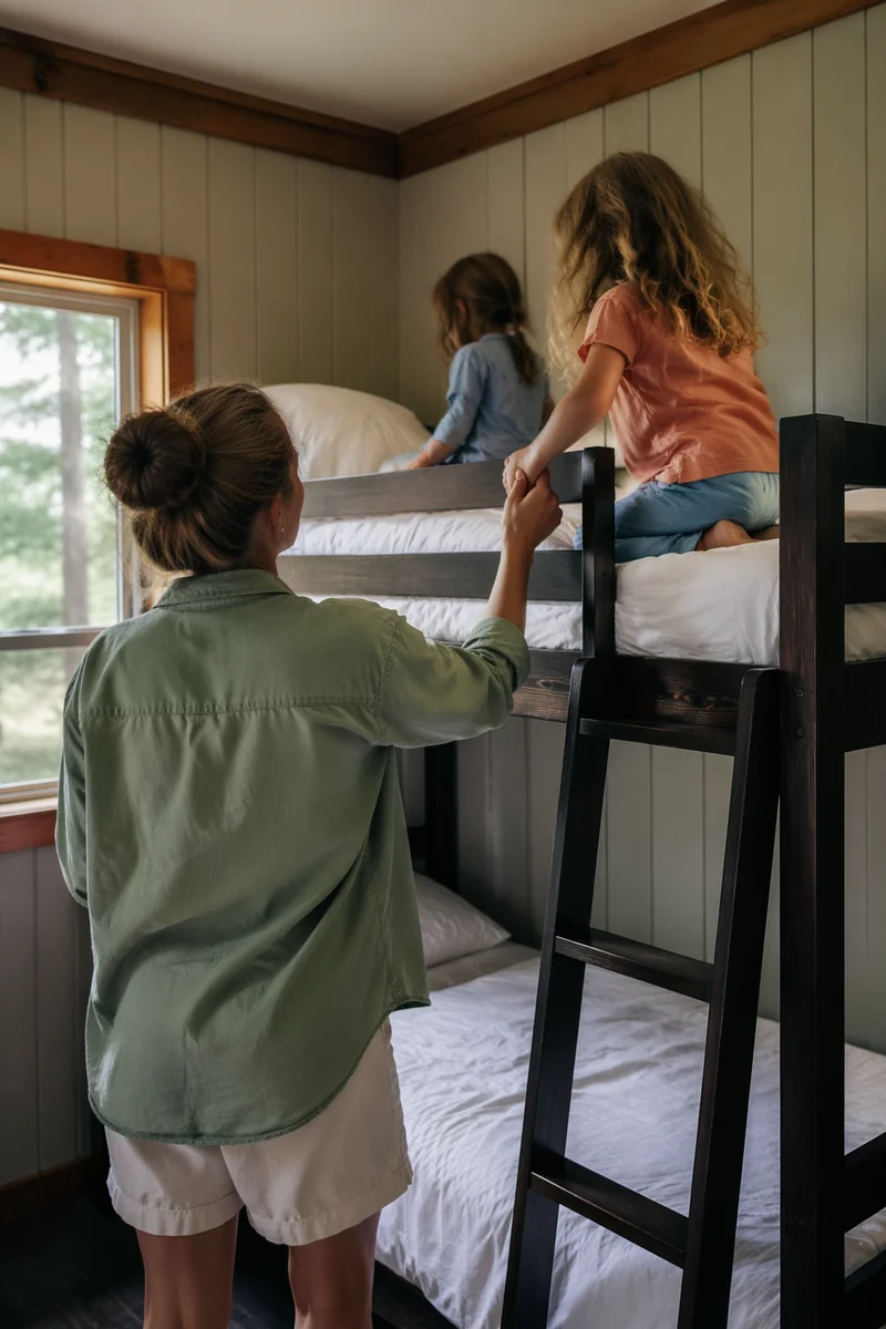 Summer Camp Cabin Bunk Bed Playtime