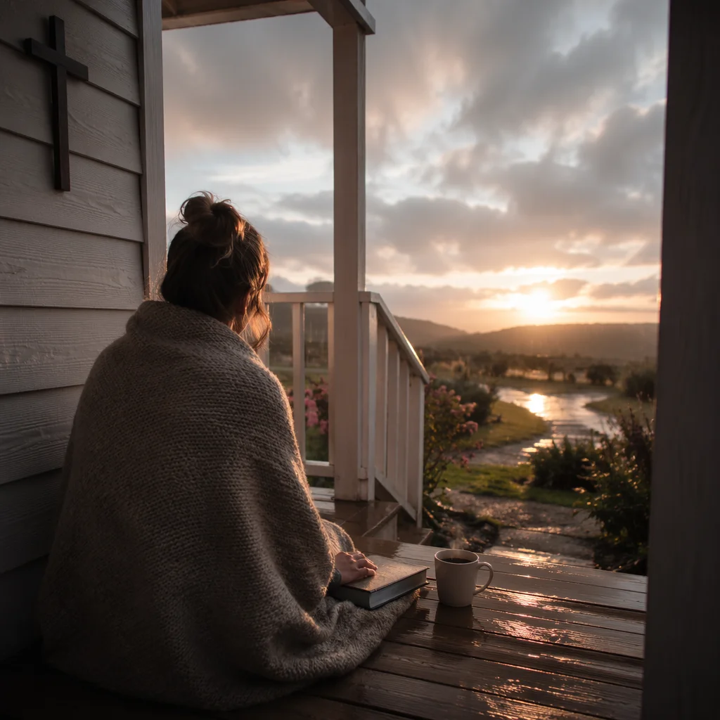 Peaceful Sunrise Prayer After the Storm
