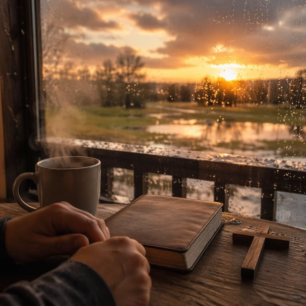 Peaceful Sunrise Prayer After the Storm