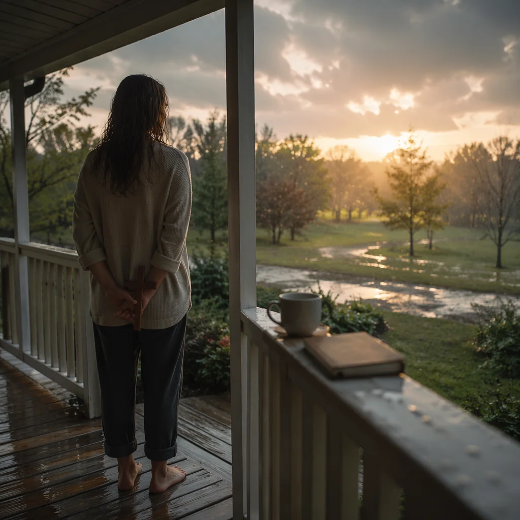 Peaceful Sunrise Prayer After the Storm