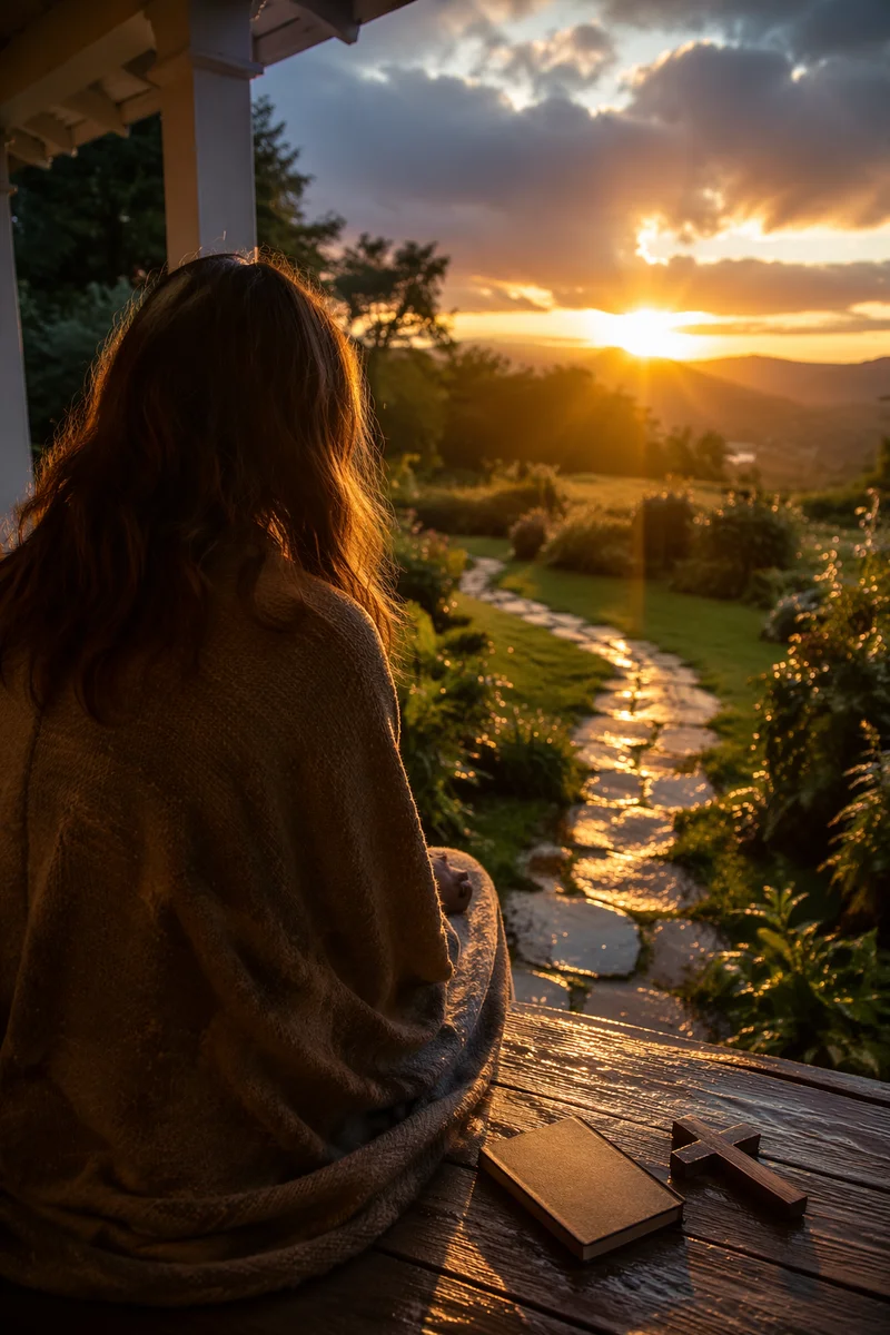 Peaceful Sunrise Prayer After the Storm