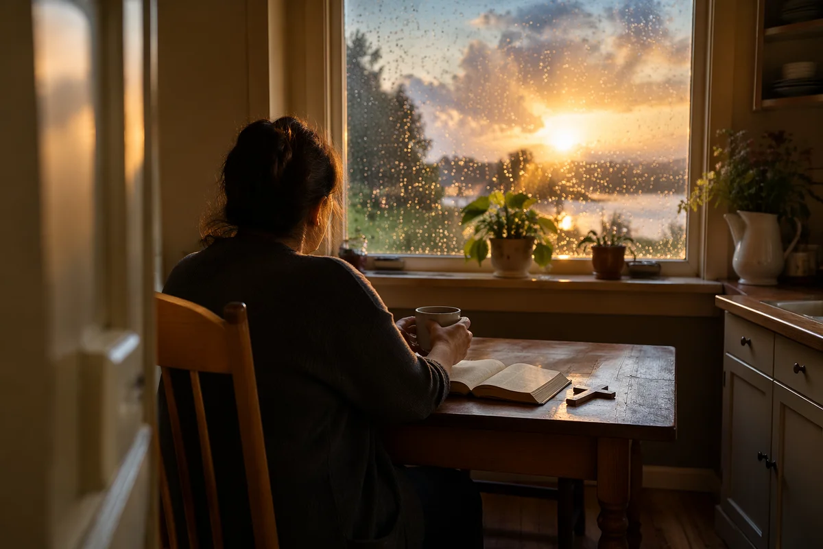 Peaceful Kitchen Sunrise After the Storm