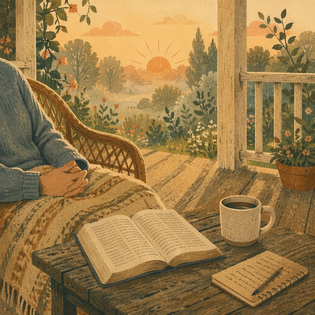 Sunrise Devotion on a Quiet Porch