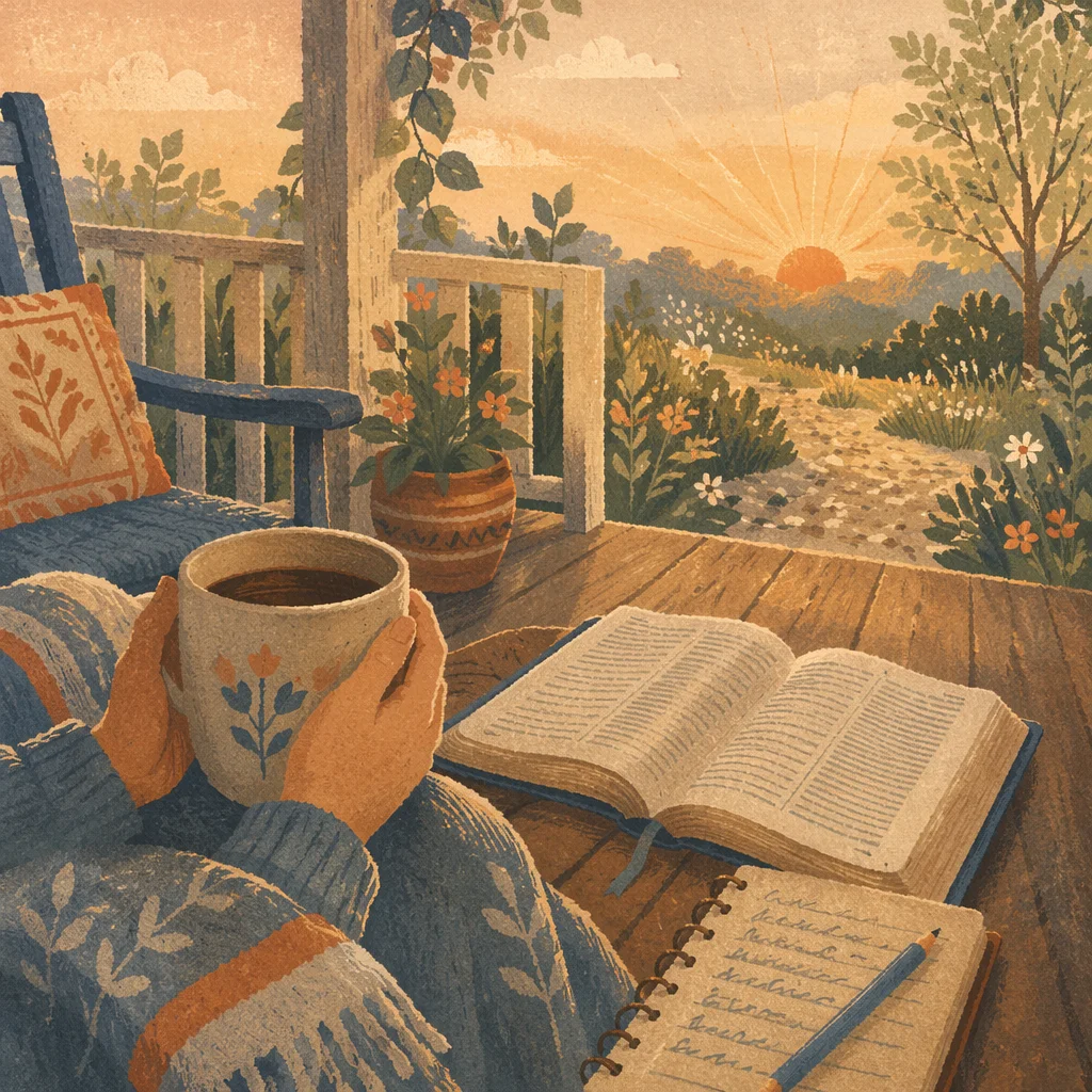 Sunrise Devotion on a Quiet Porch