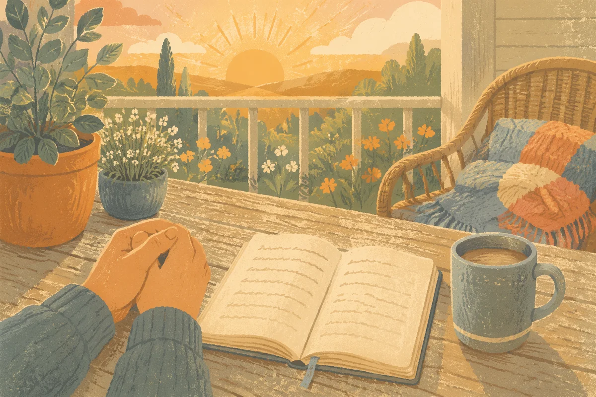 Sunrise Devotion on Cozy Porch