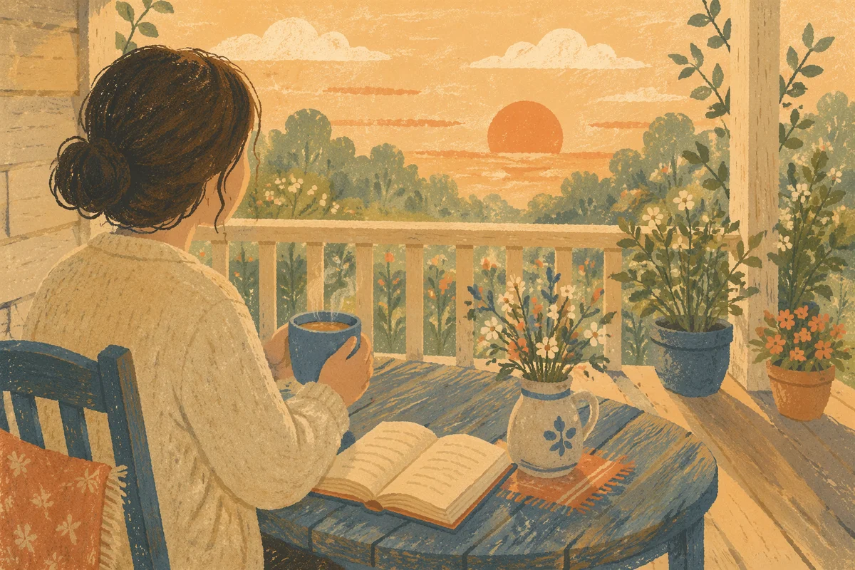 Sunrise Porch Devotion with Coffee