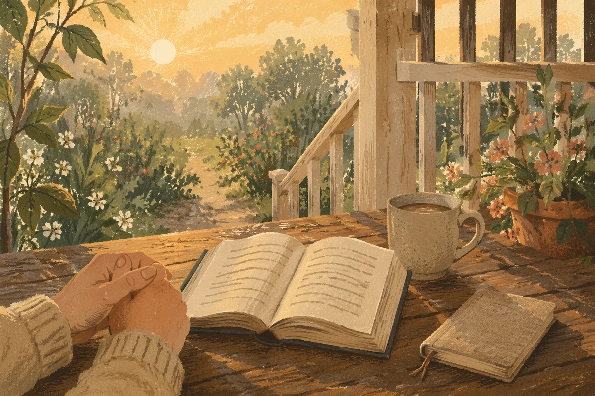 Sunrise Devotion on a Quiet Porch
