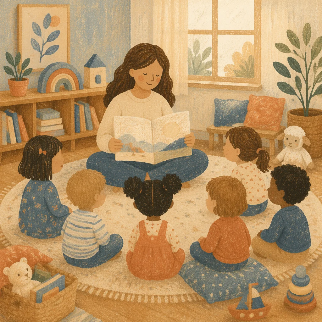 Cozy Preschool Story Time Circle