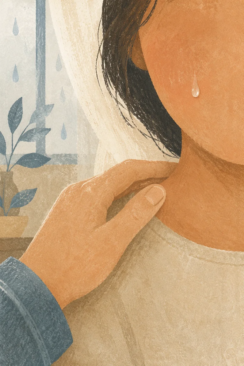 Gentle Comfort Through a Tearful Moment