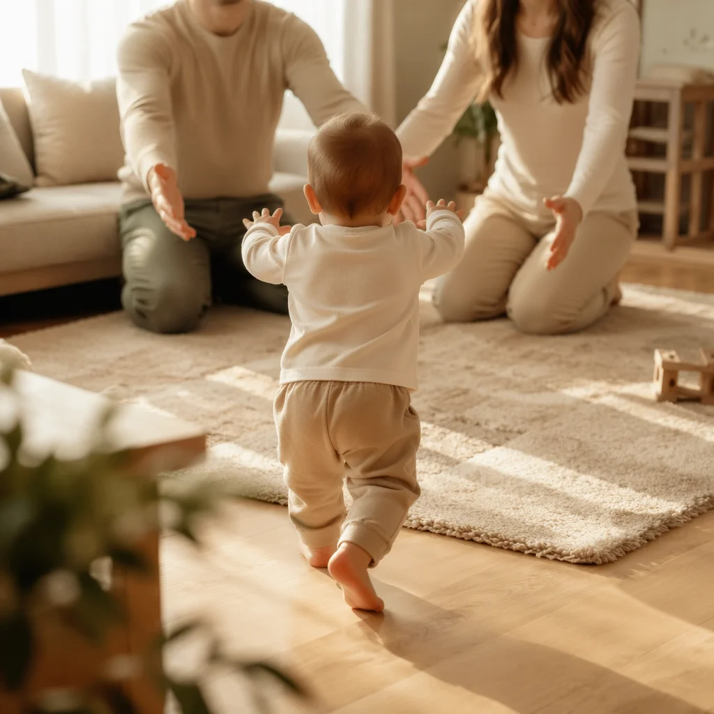 Toddler First Steps Toward Loving Parents