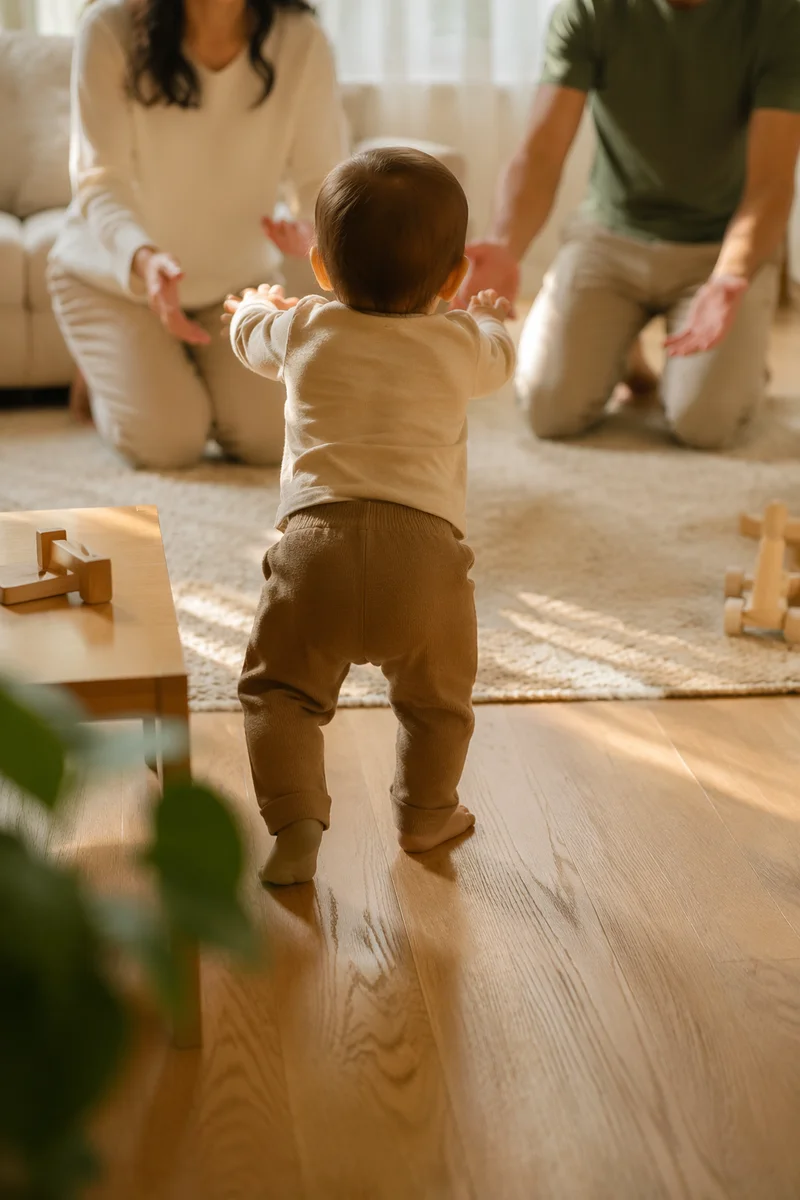 Toddler First Steps Toward Loving Parents