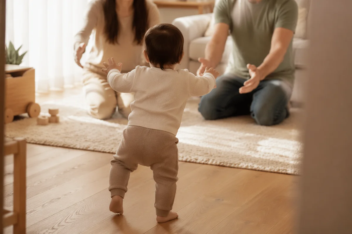 Toddler First Steps Toward Loving Parents