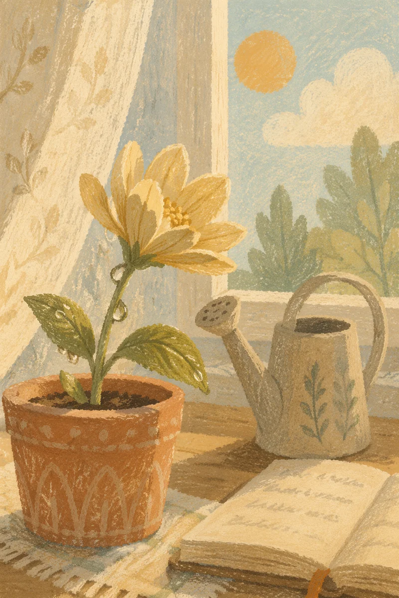 Reviving Wilted Flower in Morning Grace