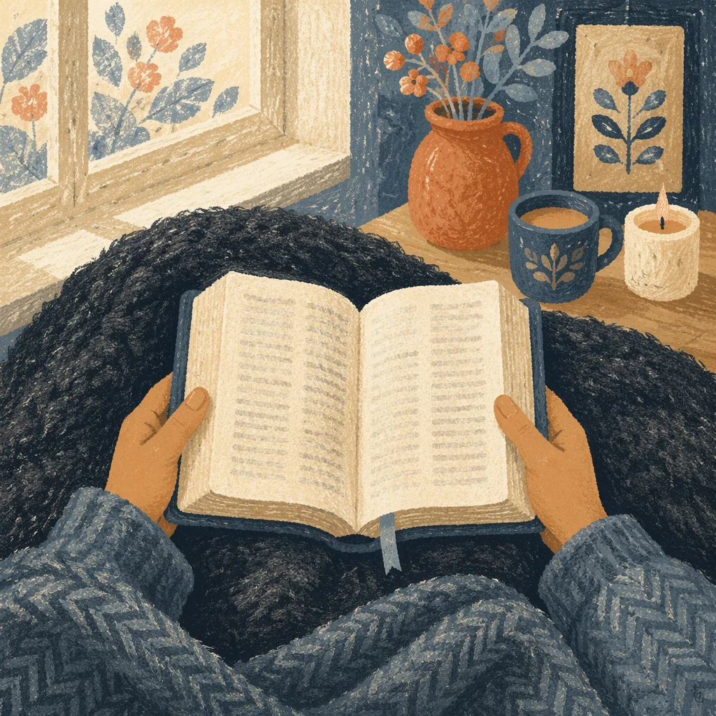 Cozy Quiet Time Bible Devotion at Home