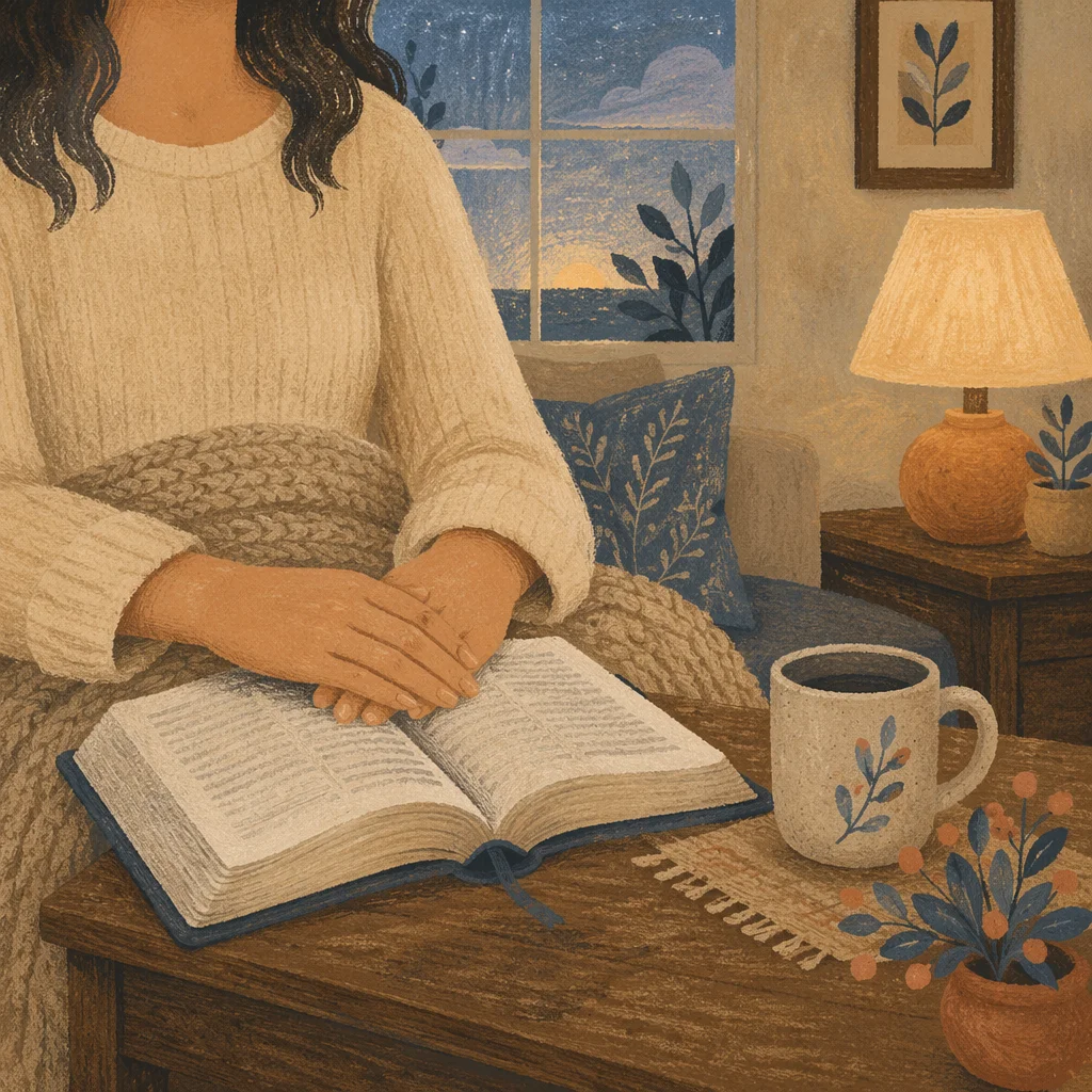 Cozy Morning Bible Quiet Time