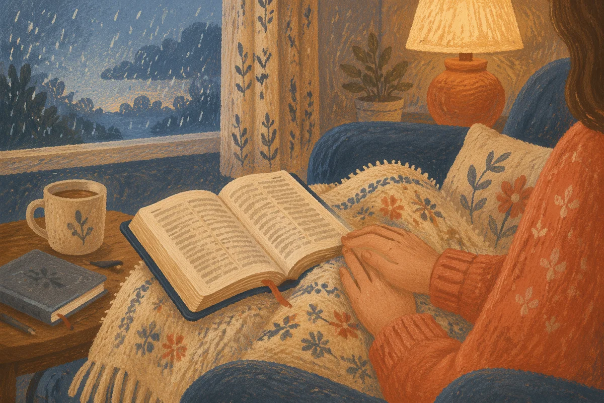 Cozy Morning Bible Quiet Time