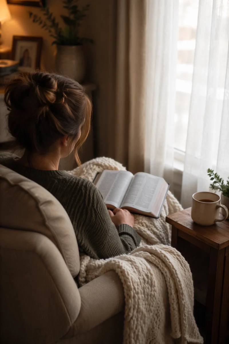 Cozy Morning Bible Quiet Time