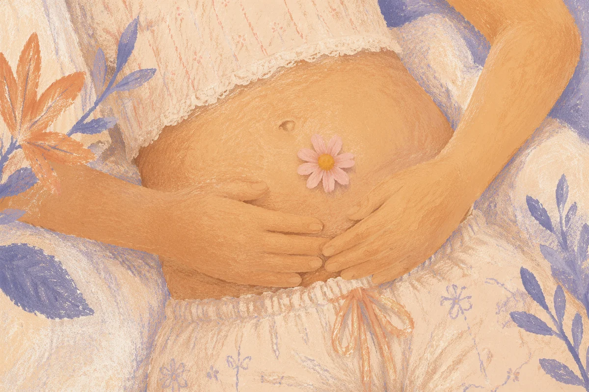 Gentle Heart Hands on Abdomen