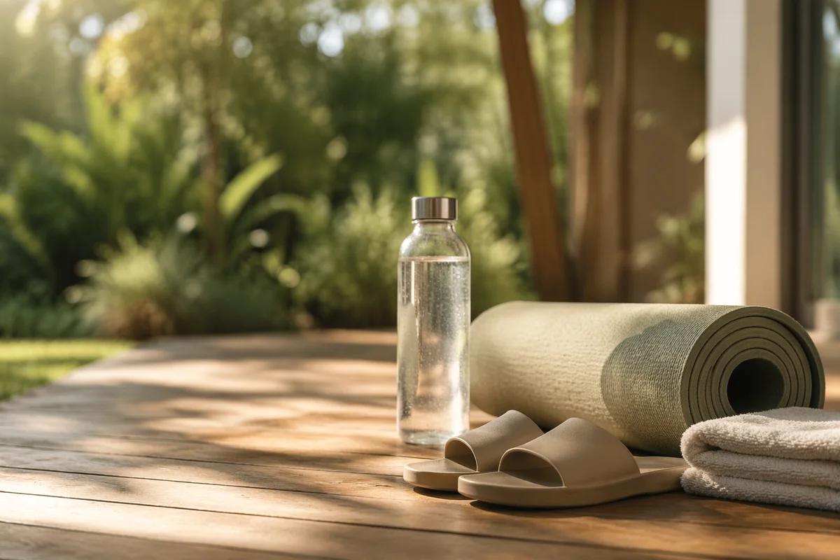 Calm Morning Yoga Essentials on Deck