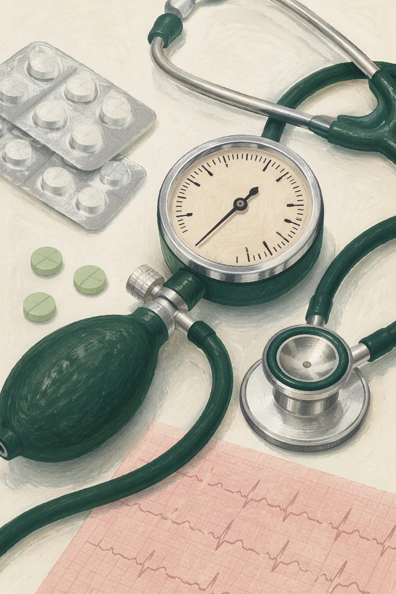 Blood Pressure Check Clinic Table Setup