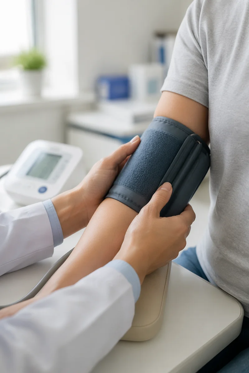 Calm Blood Pressure Check in Clinic