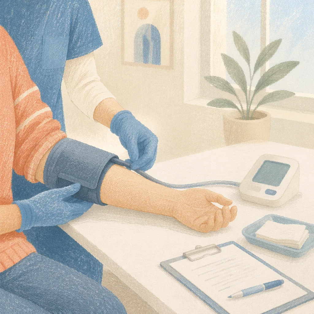 Routine Blood Pressure Check in Clinic