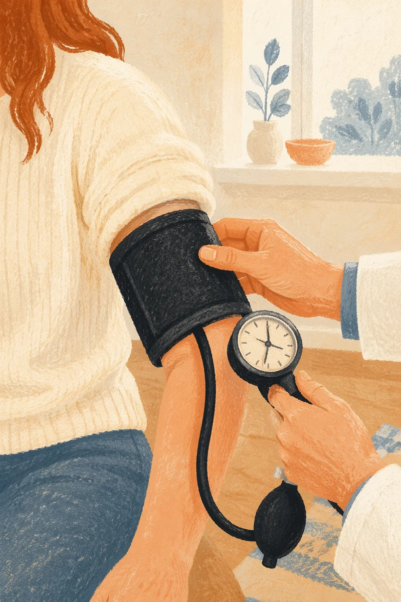 Routine Blood Pressure Check Close-Up