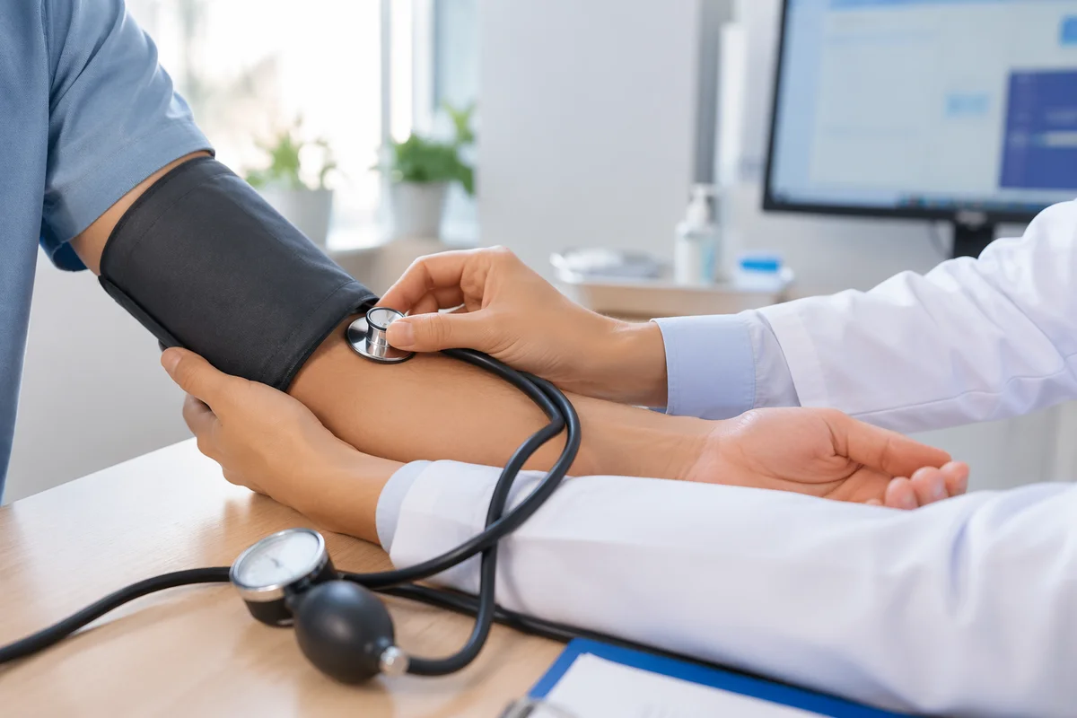 Routine Blood Pressure Check in Clinic