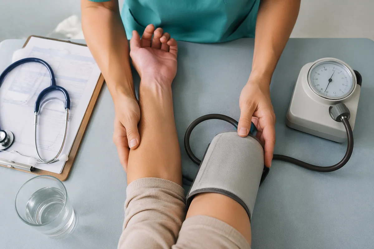 Routine Blood Pressure Check in Clinic