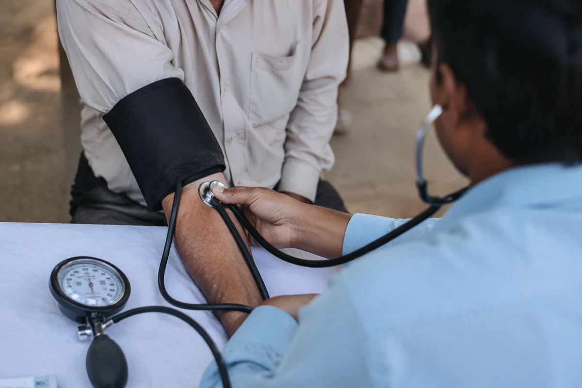 Outdoor Community Blood Pressure Health Check