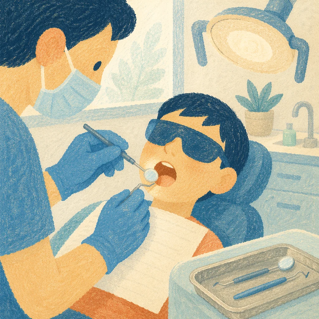 Reassuring Dental Examination in Modern Clinic