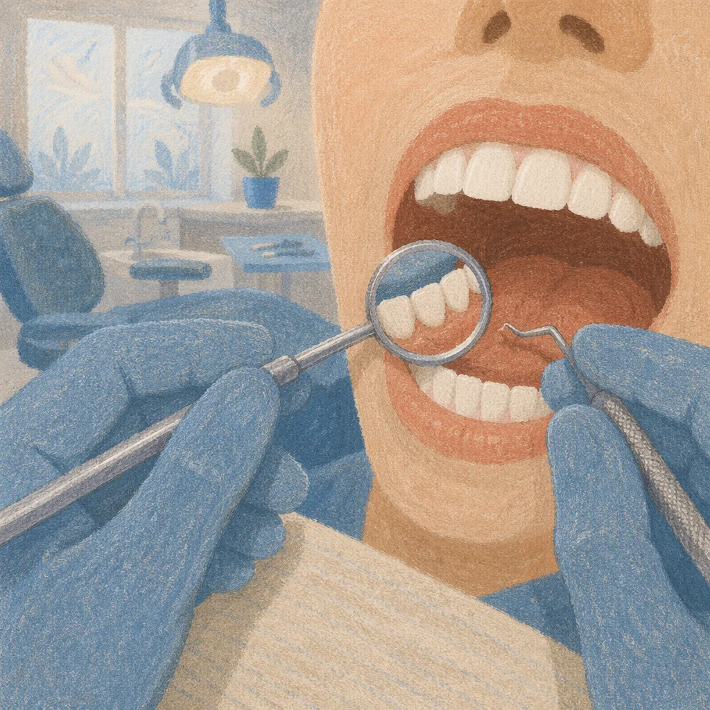 Calm Dental Examination in Clean Clinic