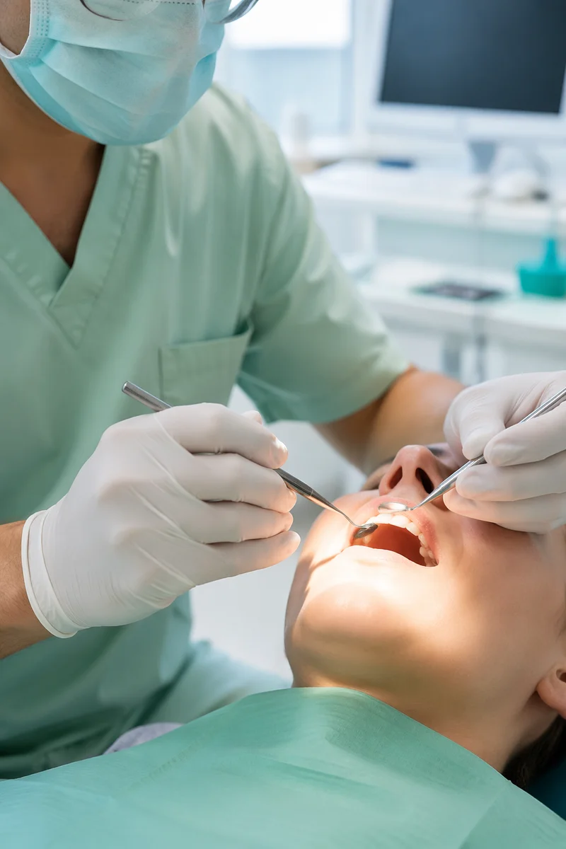 Modern Dental Examination in Clean Clinic