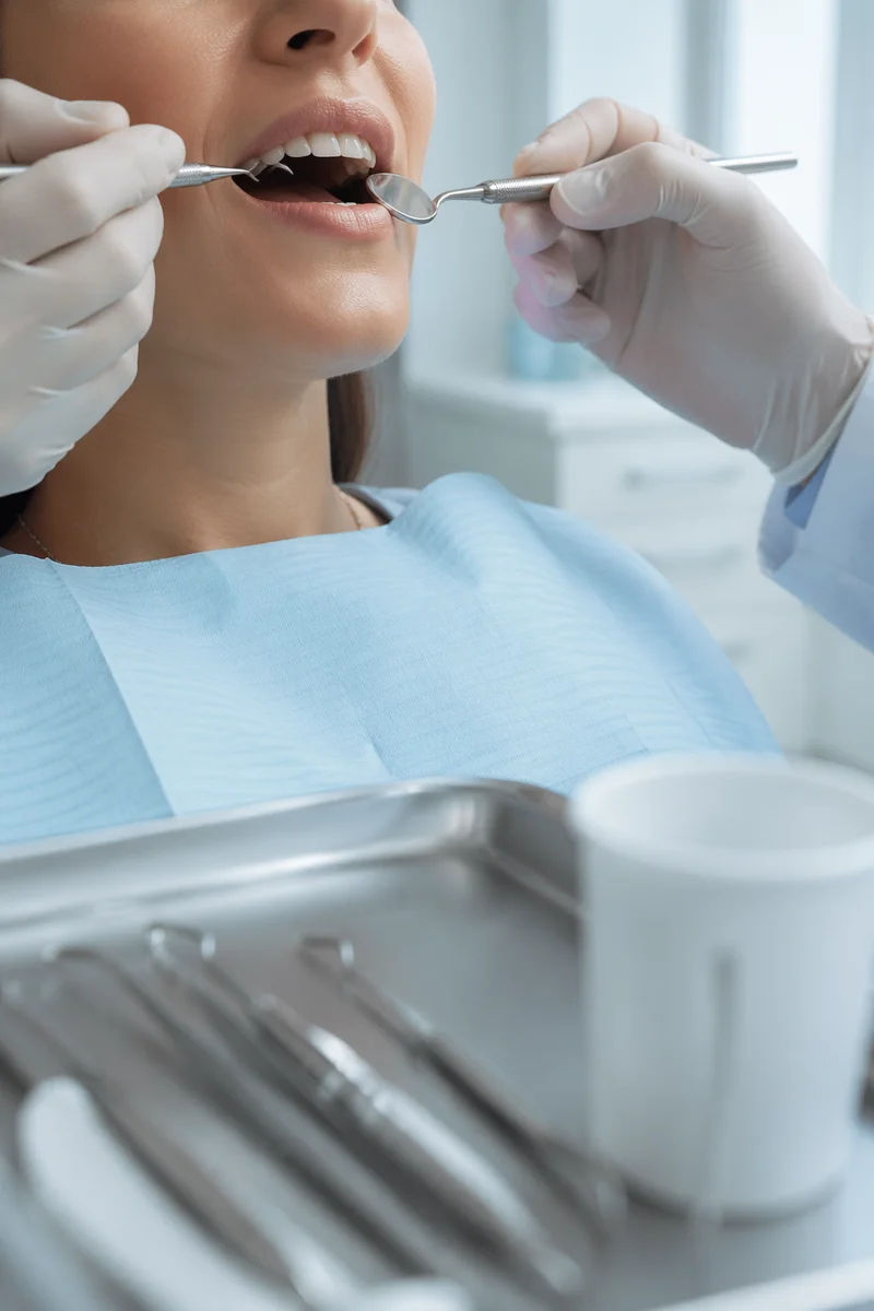 Calm Dental Examination in Modern Clinic