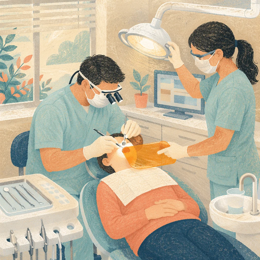 Modern Dental Checkup in Reassuring Clinic
