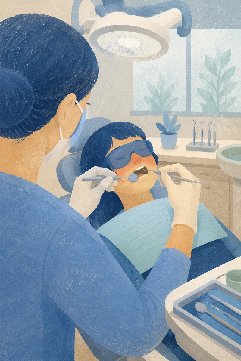 Calm Dental Checkup in Modern Clinic
