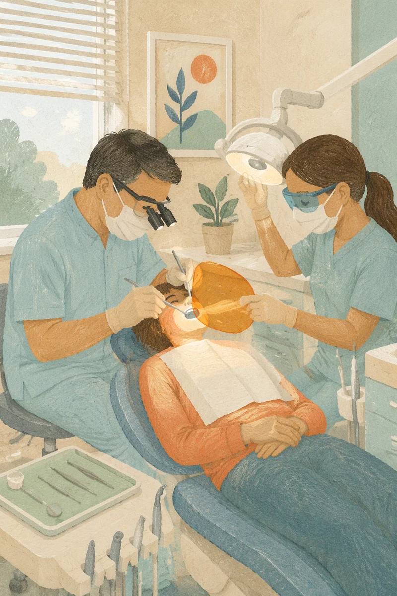Modern Dental Checkup in Reassuring Clinic