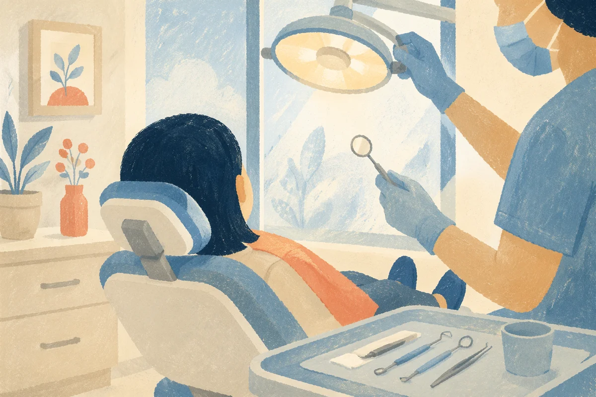 Calm Dental Checkup in Modern Clinic
