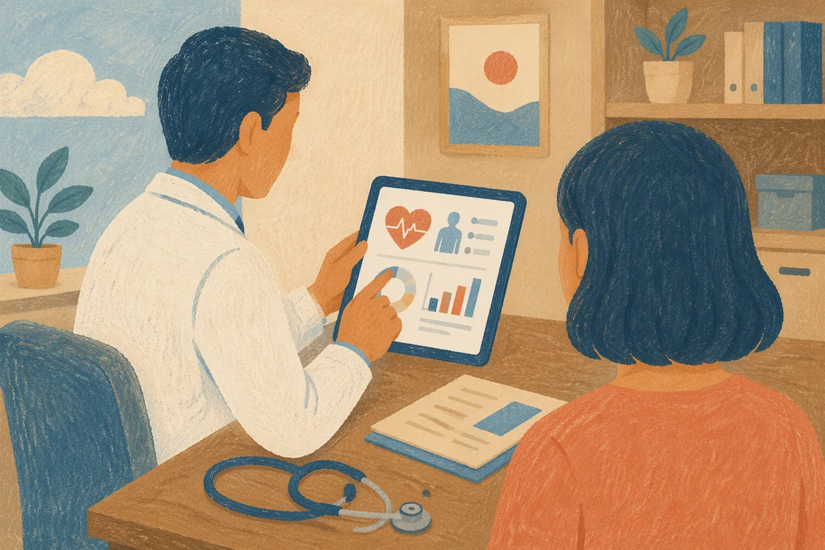 Doctor Consulting Patient in Calm Clinic
