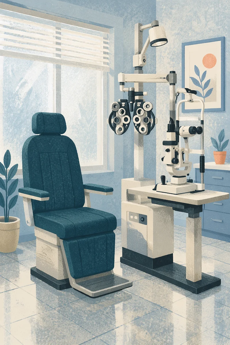 Clean Optometrist Exam Room Interior