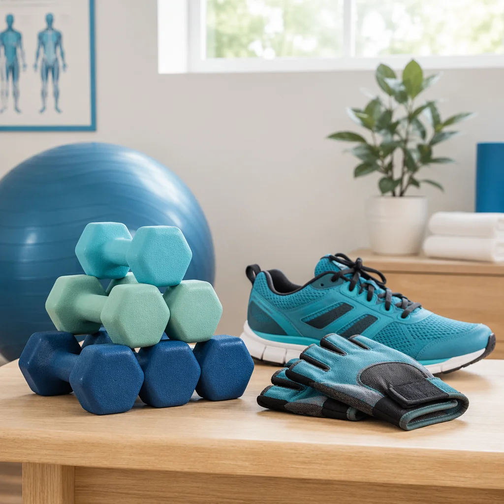 Clean Rehabilitation Gym Weights and Training Gear