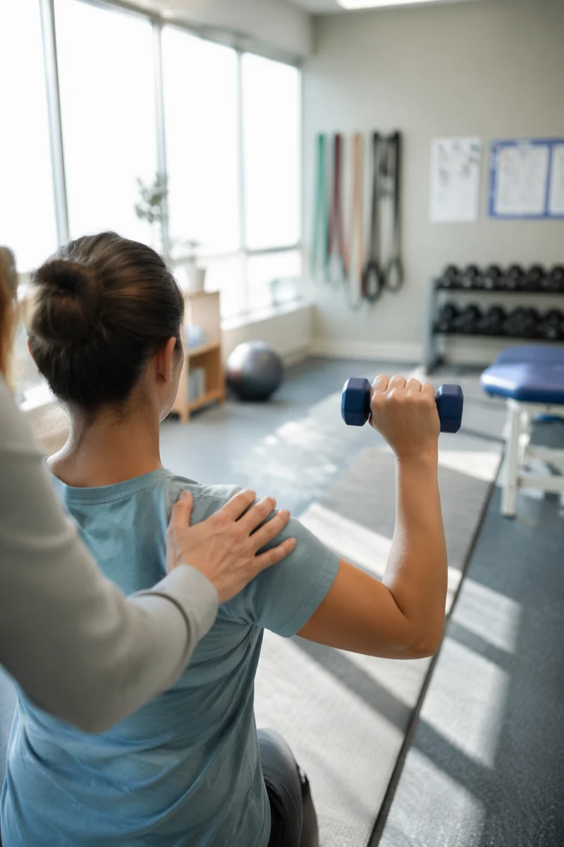 Guided Strength Training in Rehabilitation Gym