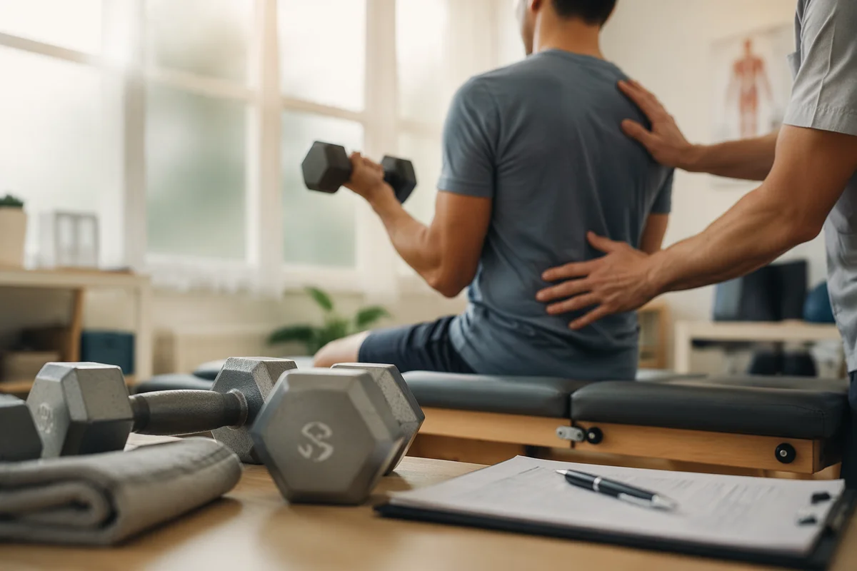 Rehabilitation Gym Strength Training Wellness Session