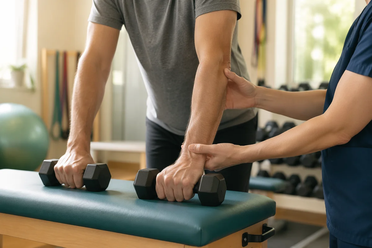 Guided Strength Training in Rehabilitation Gym