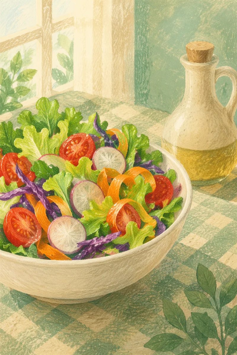 Fresh Salad Bowl for Wellness Nutrition